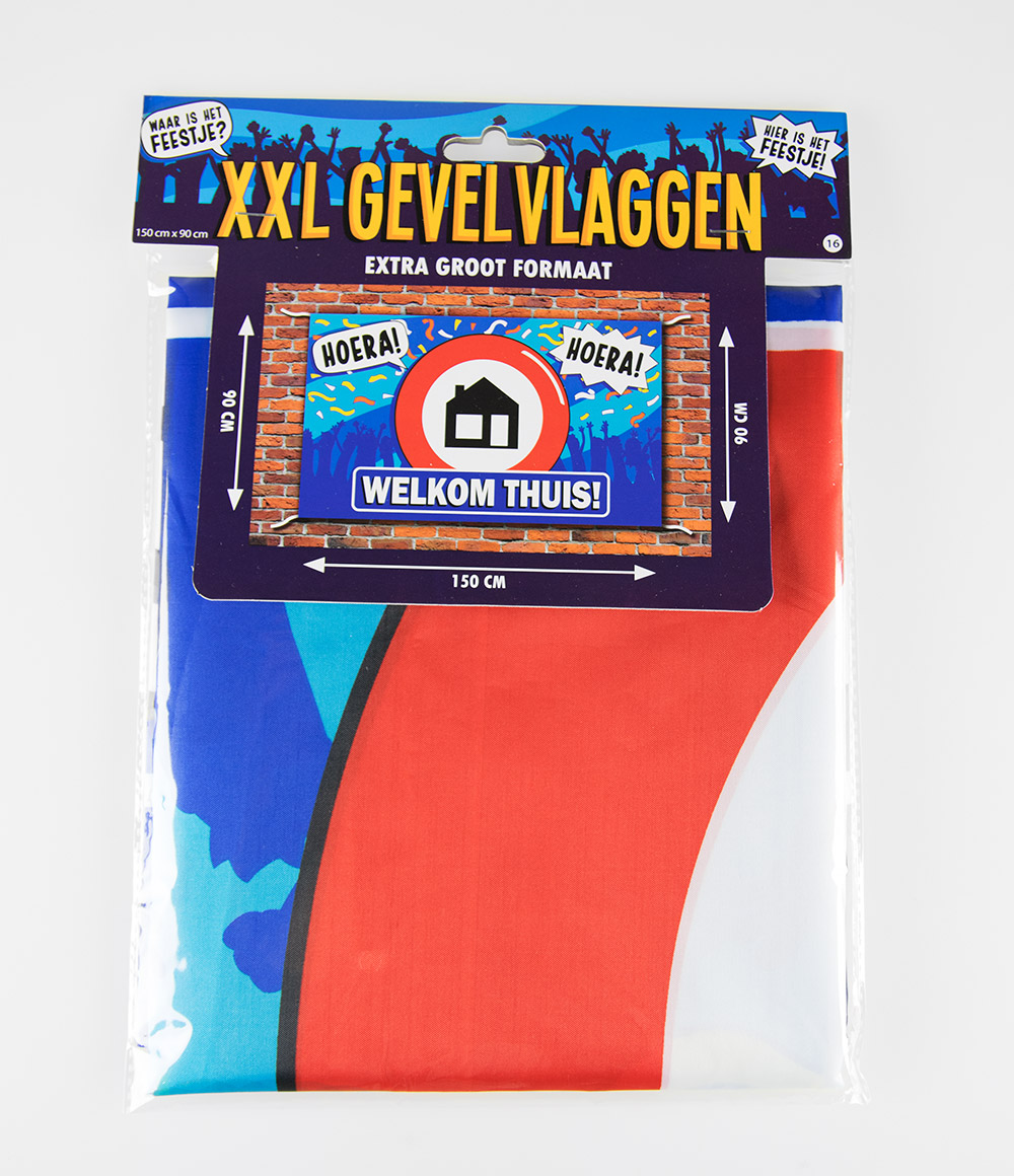 XXL Gevelvlag - Welkom Thuis