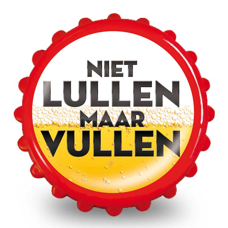 Magneet flesopener Niet lullen maar vullen