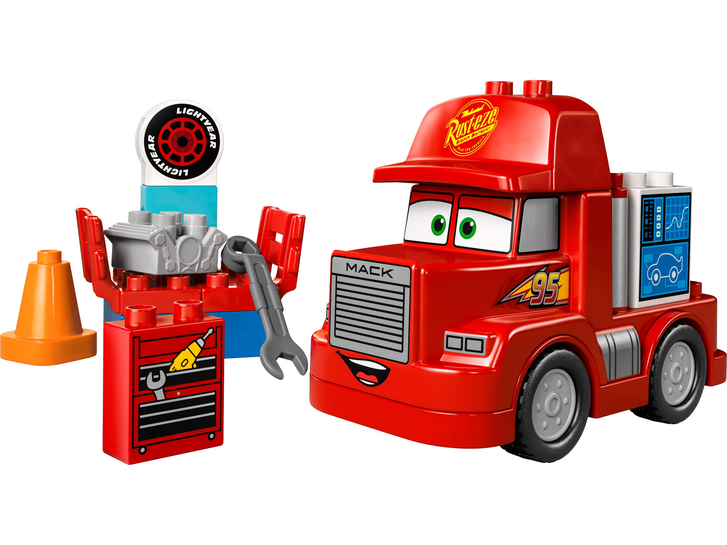 Mack bij de race
