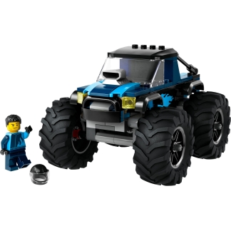 Blauwe monstertruck