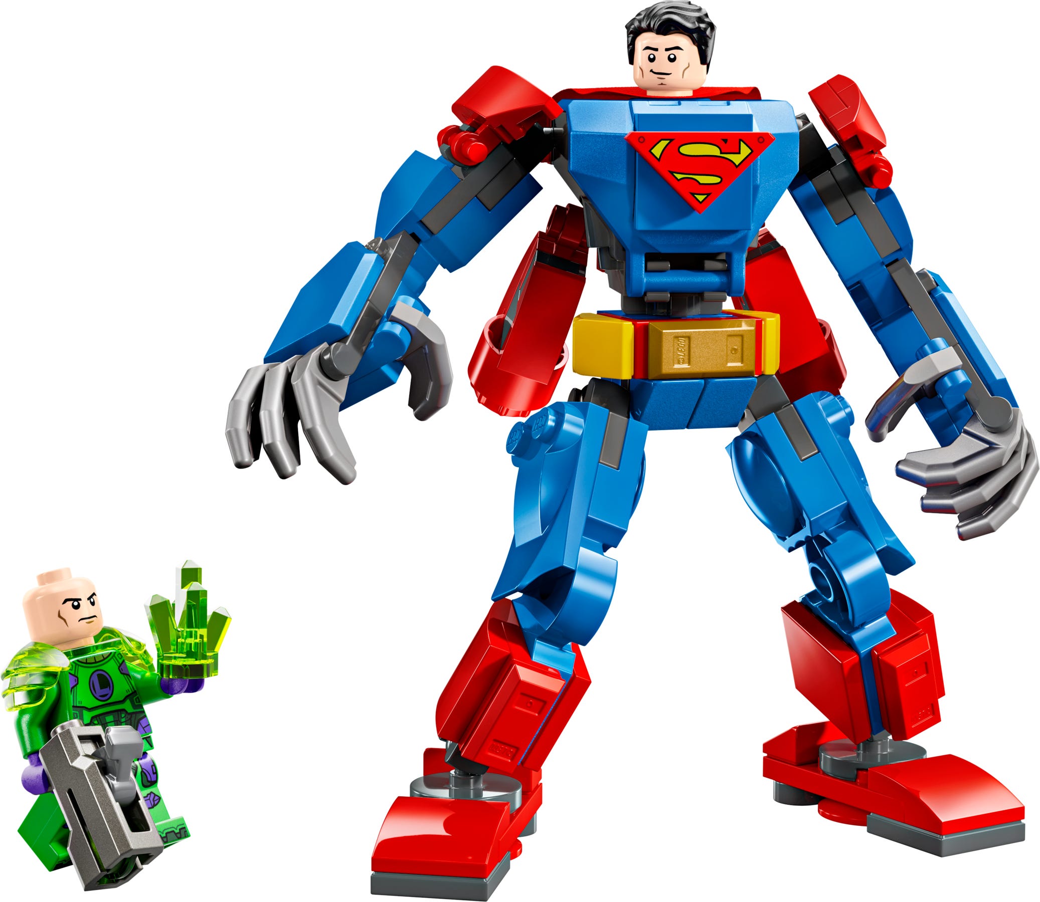 Superman mecha vs. Lex Luthor