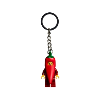 Meisje in chilipeperpak sleutelhanger