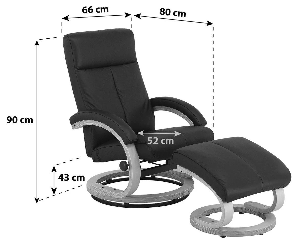 Josh donkergrijs fauteuil + hocker - Afbeelding 7