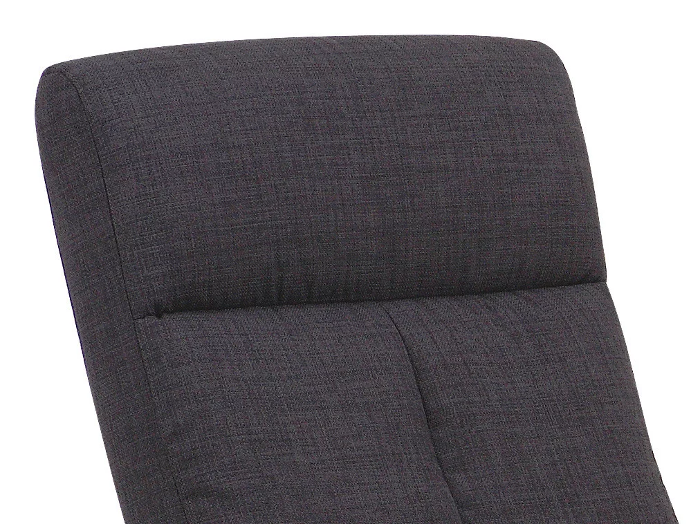 Josh donkergrijs fauteuil + hocker - Afbeelding 5