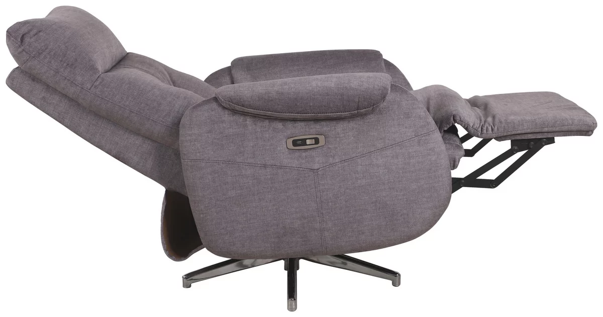 Liam luxe grijze 360° draaibare fauteuil - Afbeelding 5