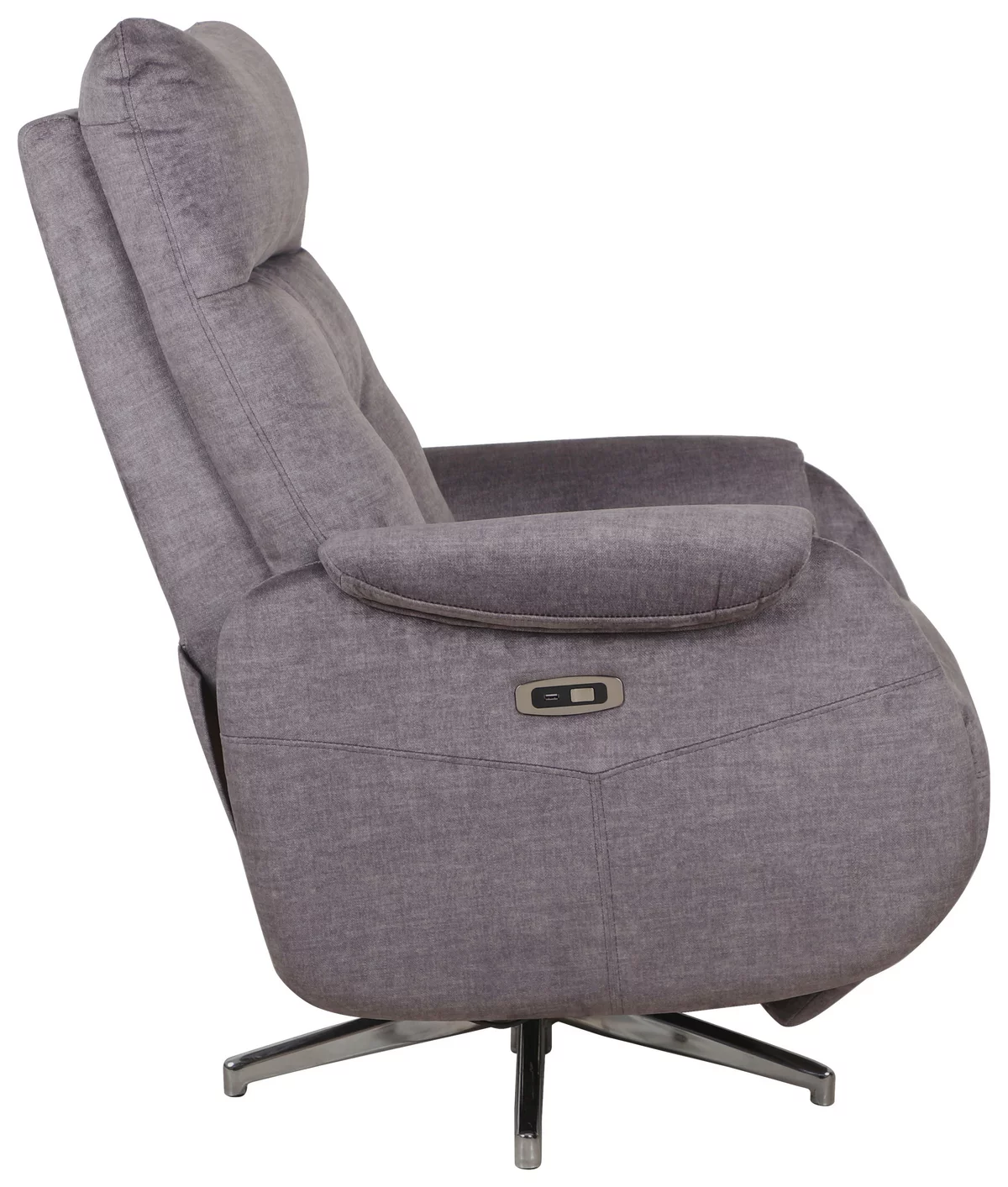 Liam luxe grijze 360° draaibare fauteuil - Afbeelding 2