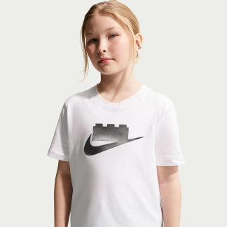 Nike x LEGO collectie T-shirt voor oudere kinderen - wit