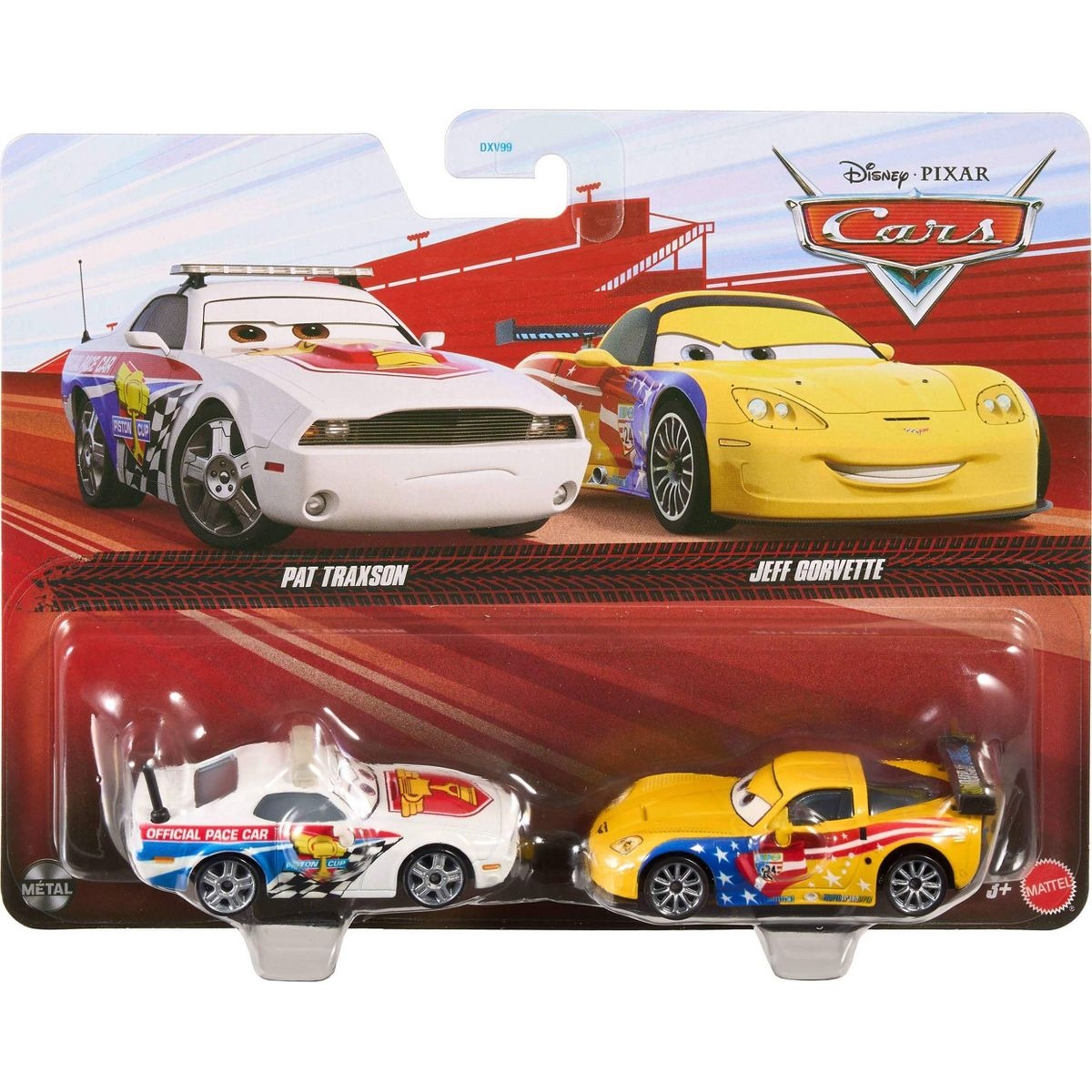 Disney Cars die-cast Pat Traxson & Jeff Gorvette 2-pack