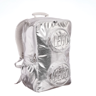 Rugzak in de vorm van een steen - metallic zilver